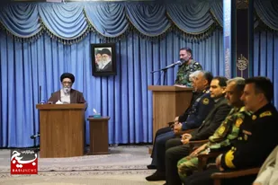 دیدار فرماندهان ارتش مستقر در آذربایجان شرقی با آل هاشم