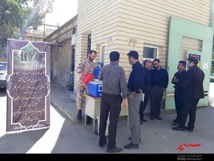 برپایی ایستگاه صلواتی به مناسبت دهه اول محرم در همدان