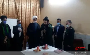 مراسم تکریم و معارفه فرمانده حوزه بسیج شهیدقربانی