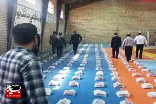 توزیع ۱۱۰۰ بسته لوازم التحریر و ۳۵۰ بسته معیشتی به همت بسیج ادارات استان همدان