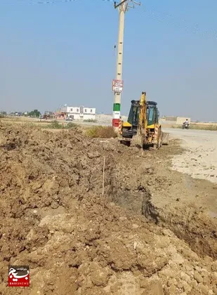 تعویض خط لوله آب شرب ورودی روستای آبشار و عنایتی در شادگان