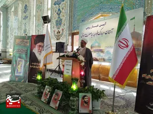 مراسم گرامیداشت سالروز تأسیس سپاه پاسداران در بقعه متبرکه خواجه اباصلت+ عکس