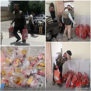 کمک های مومنانه شهرستان سامان
