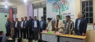 برگزاری مراسم جشن تکلیف دانش آموزان دبستان روستای استقلال دشت عباس