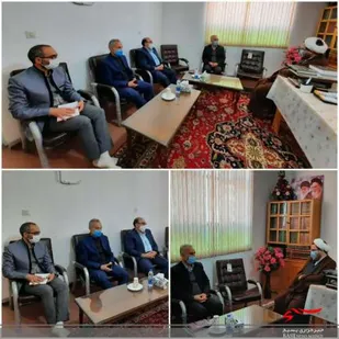 دیدار مدیر کل بنیاد شهید و امور ایثارگران استان سمنان با امام جمعه سرخه