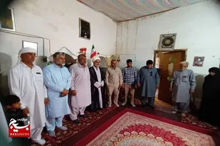 دیدار با خانواده شهید  به مناسبت سوم خرداد درروستای شهردراز ایرانشهر