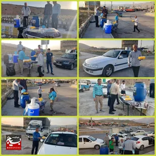 برپایی ایستگاه صلواتی در روستای قرح