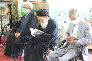 مراسم گرامیداشت آیت الله حسن زاده آملی در زنجان به روايت تصوير