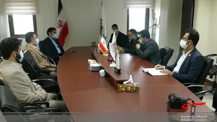 دیدار مسئول تربیت بدنی سپاه کربلا با مدیرکل سازمان انتقال خون مازندران