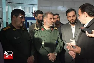 بازدید سردار مسلمی از کارخانه زرناب دانه شمال