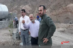 بازدید فرمانده سپاه استان از روند ساخت یادمان شهدای گمنام پارک کوهستان