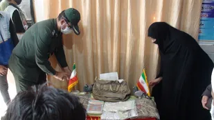رونمایی از یادمان شهید "مهدی بیکی زاده" در فردوس