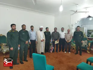 دیدار و تجلیل از خانواده شهید حمدالله گندمکار در هندیجان