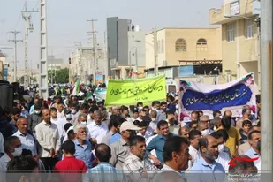 سیل خروشان دیری ها در یوم الله ۱۳ آبان