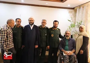 سرکشی و دیدار با جانباز دوران دفاع مقدس به مناسبت ولادت حضرت ابوالفضل (ع) در بندرعباس