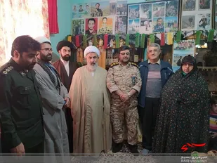 دیدار حجت الاسلام رعایتی با خانواده شهدا در چالوس