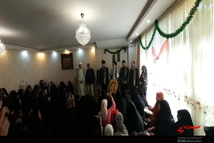 حضور خادمین رضوی در هیئت فاطمیون خواهران همدان