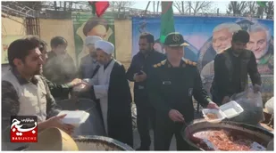 عاشقان سردار سلیمانی از سفره اطعام ایشان متنعم شدند