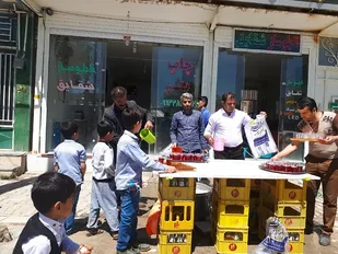 ایستگاه صلواتی نیمه شعبان در لردگان