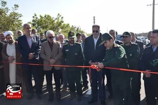 افتتاح جاده شهدای اقتدار با حضور مسئولان در شهرستان مرند