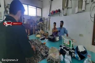 بازدید فرمانده حوزه شهيد صفايي قهاوند از کارگاه اقتصاد مقاومتی