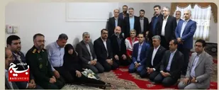 دیدار و تکریم فرمانده سپاه قائم شهر از مادر شهید باباعلی آقاجانزاده