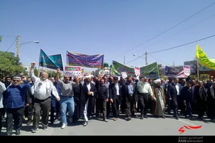 راهپیمایی مردم ولایتمدار نهاوند در روز قدس