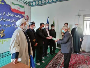 آئین تجلیل از رزمندگان بسیجی گردان خرازی لشکر3 برگزار شد