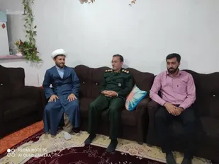 سرکشی ودیدار فرمانده سپاه ناحیه ایوان از روحانی فعال در روستای کلان
