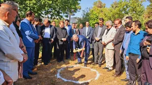 کلنگ زنی رادیوتراپی در بیمارستان شهید بهشتی یاسوج