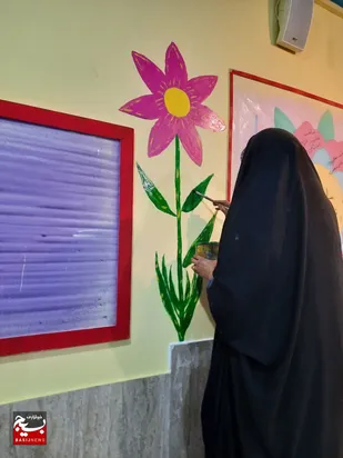 حضور شاگردانِ پا به کارِ گروه جهادی مکتب عاشورا در مدرسه شهید بختیاری حصار کرج