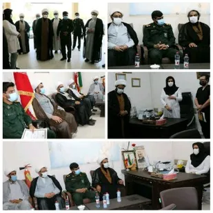 تقدیر فرمانده ناحیه  سپاه بندرخمیر از پزشکان بیمارستان نیاپور به مناسبت هفته بسیج اصناف وروزپزشک