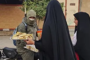 برپایی ایستگاه صلواتی به همت پایگاه مقاومت جزیره شمالی