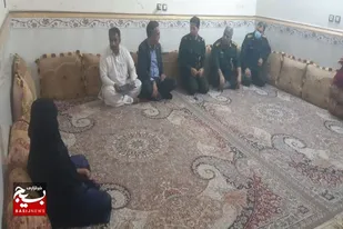 دیدار با خانواده کارمند شهید عظیم بلوچی در چابهار