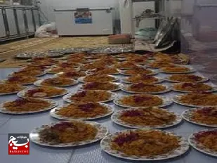 برگزاری سفره افطار در روستای هدکان