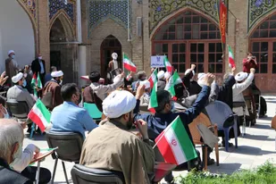 اجتماع خودجوش زنجانی&zwnj;ها در حمایت از مردم مظلوم فلسطین+ تصاویر