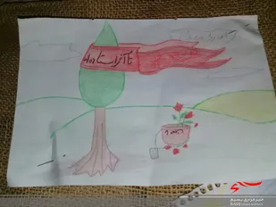 برگزاری مسابقه نقاشی در روستای نام نیک میامی