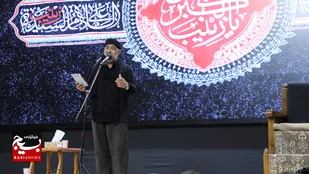 عزاداری عاشقان اباعبدالله الحسین علیه السلام در حسینیه ثارالله سپاه استان اردبیل + تصاویر