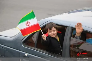 راهپیمایی با شکوه  خودرویی ۲۲ بهمن در ساوه