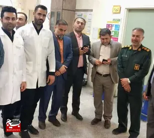 تجلیل فرمانده ناحیه مقاومت بسیج رامهرمز از پرستاران بیمارستان مادر