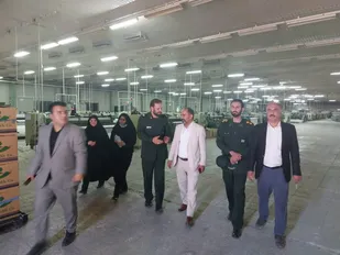بازدید مسئول بسیج مهندسین صنعت و معدن کرمانشاه از کارخانه های جهان فولاد و کرپ ناز