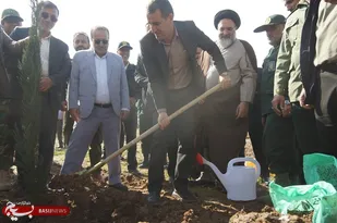 کاشت۱۵۰۰ اصله نهال در تیپ 48 فتح استان + (تصاویر)