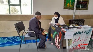 برگزاری اردوی جهادی درمانی در بخش ارمند