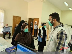 افتتاح مرکز تجمیعی واکسیناسیون سپاه و بسیج در رامسر