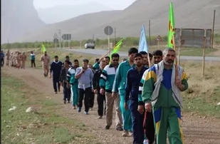 برگزاری پیاده روی کارکنان ناحیه مقاومت بسیج شهرستان بن