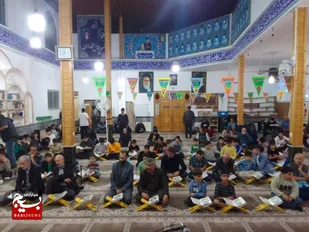 مسابقه فرازخوانی قرآن کریم سوره حمد در مسجد جامع سلمانشهر برگزار گردید