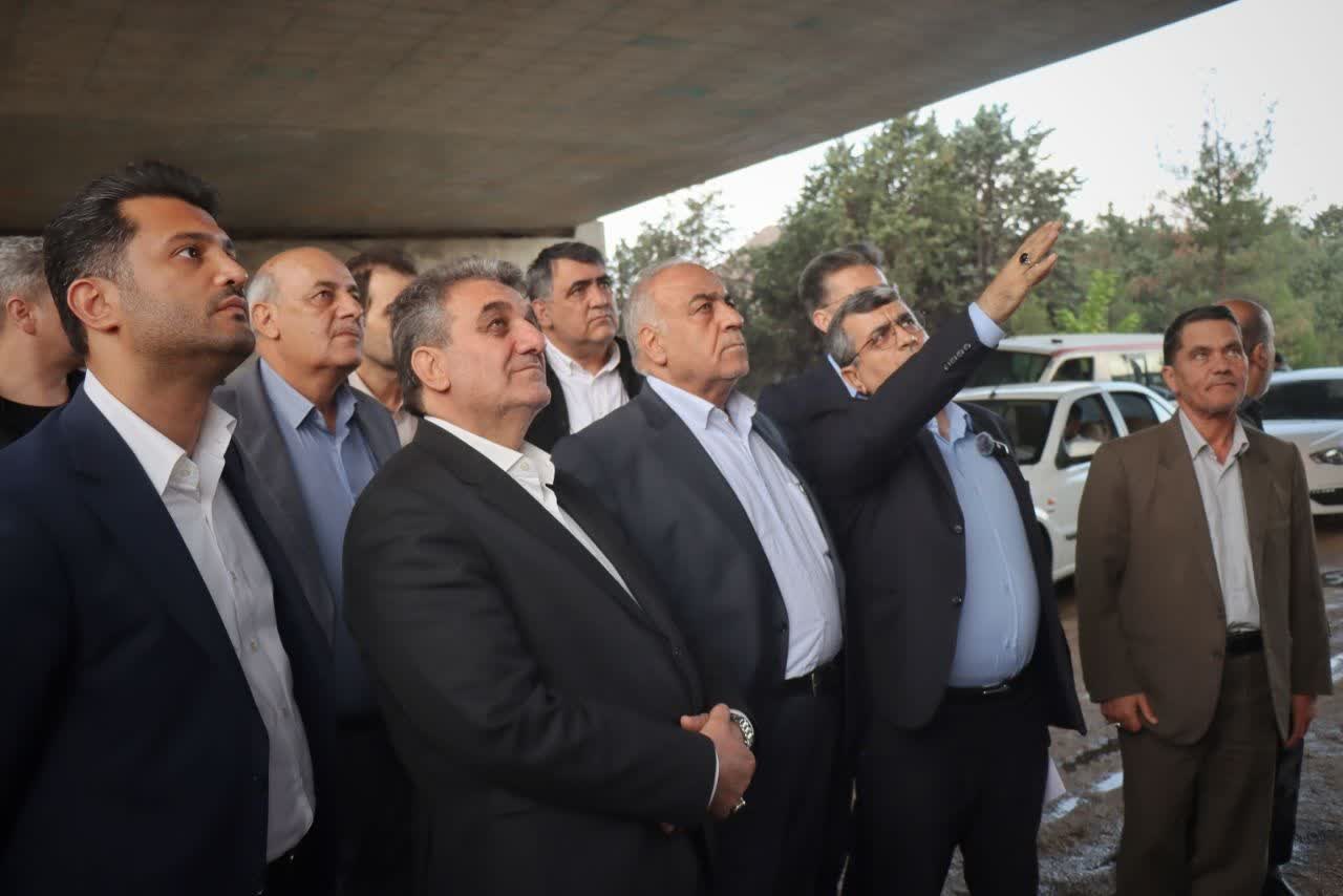 بازوند از پروژه تقاطع غیرهمسطح مجن بازدید کرد
