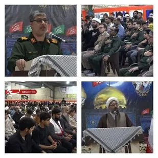 یادواره شهدای مدافع حرم و شهدای دفاع مقدس در حاجی آباد برگزار شد