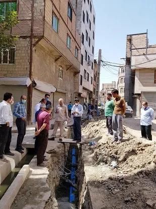 توسعه و نوسازی مناطق بدون شبکه آب روستای مرتضی گرد