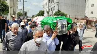 تشییع پیکر مطهر جانباز شهید در قائم شهر